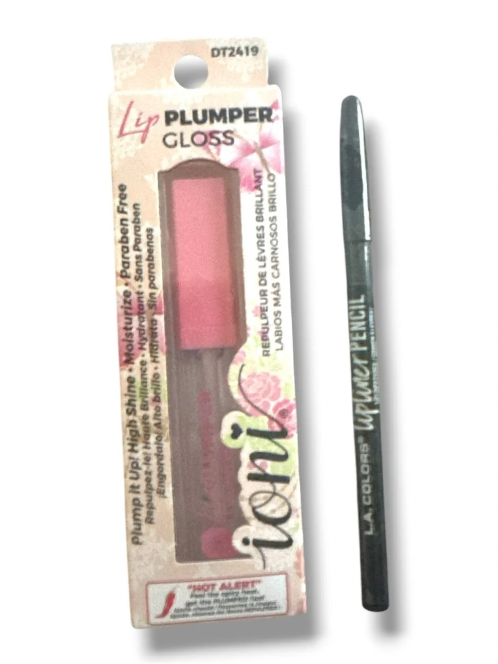 Lip Plumper Gloss & Black Lip Liner